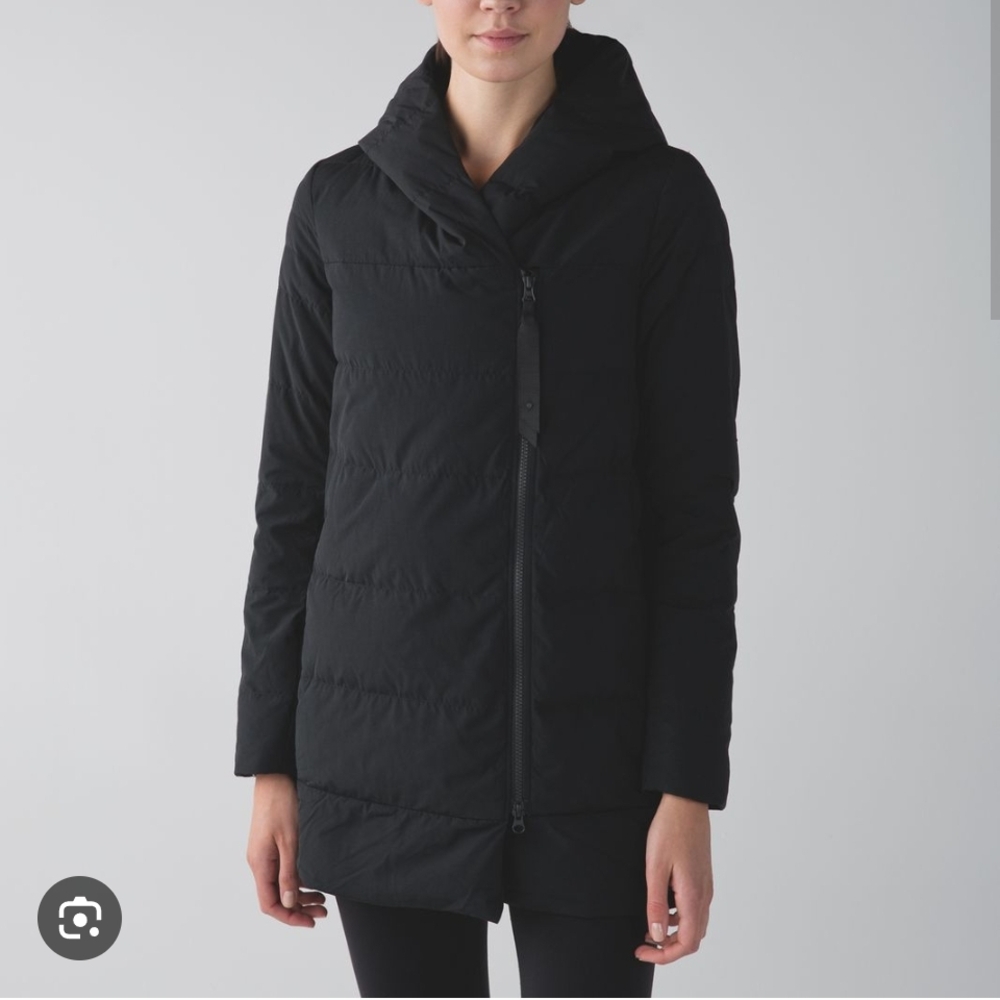 Lululemon Athletica Black Puffy Blanket Jacket